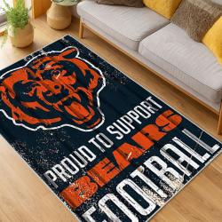 NFL Chicago Bears football Team Logo Sport Carpet Area Rug Home Decor Gift CBW92