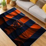 nfl chicago bears football team logo sport carpet area rug home decor living room cbw94