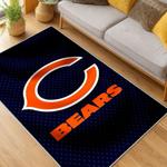 nfl chicago bears football team logo sport carpet area rug home decor living room cbw95