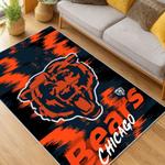 nfl chicago bears football team logo sport carpet area rug home decor living room cbw98