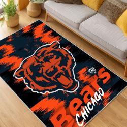 NFL Chicago Bears football Team Logo Sport Carpet Area Rug Home Decor Gift CBW98