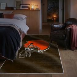 nfl cleveland browns area rug non slip football carpet home decor gift idea for fans bedroom clb106