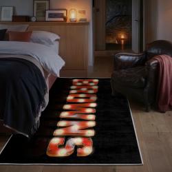 nfl cleveland browns area rug non slip football carpet home decor gift idea for fans bedroom clb139