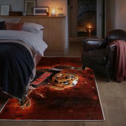 nfl cleveland browns area rug non slip football carpet home decor gift idea for fans bedroom clb148
