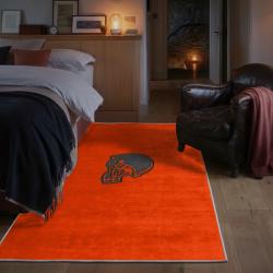 nfl cleveland browns area rug non slip football carpet home decor gift idea for fans bedroom clb150