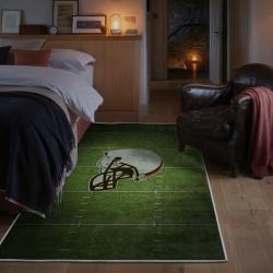 nfl cleveland browns area rug non slip football carpet home decor gift idea for fans bedroom clb154