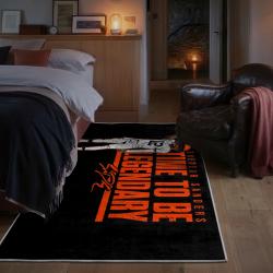 nfl cleveland browns area rug non slip football carpet home decor gift idea for fans bedroom clb159