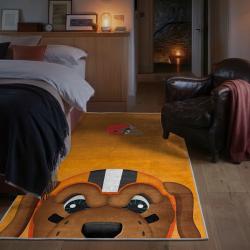 nfl cleveland browns area rug non slip football carpet home decor gift idea for fans bedroom clb161
