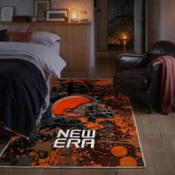 nfl cleveland browns area rug non slip football carpet home decor gift idea for fans bedroom clb163