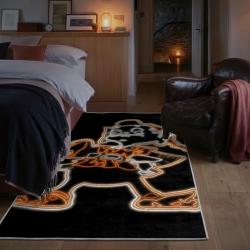 nfl cleveland browns area rug non slip football carpet home decor gift idea for fans bedroom clb172
