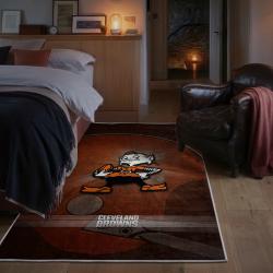 nfl cleveland browns area rug non slip football carpet home decor gift idea for fans bedroom clb177