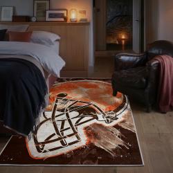 nfl cleveland browns area rug non slip football carpet home decor gift idea for fans bedroom clb178