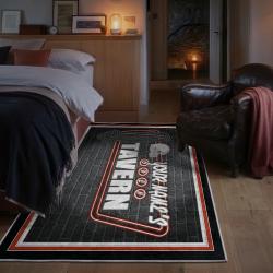nfl cleveland browns area rug non slip football carpet home decor gift idea for fans bedroom clb184