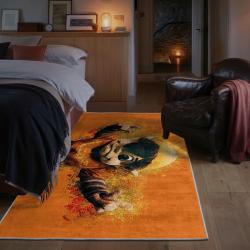 nfl cleveland browns area rug non slip football carpet home decor gift idea for fans bedroom clb185