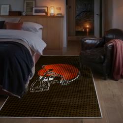 nfl cleveland browns area rug non slip football carpet home decor gift idea for fans bedroom clb192