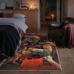 nfl cleveland browns area rug non slip football carpet home decor gift idea for fans bedroom clb196