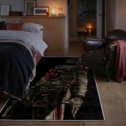 nfl cleveland browns area rug non slip football carpet home decor gift idea for fans bedroom clb205