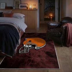 nfl cleveland browns area rug non slip football carpet home decor gift idea for fans bedroom clb60