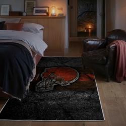nfl cleveland browns area rug non slip football carpet home decor gift idea for fans bedroom clb69