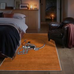 nfl cleveland browns area rug non slip football carpet home decor gift idea for fans bedroom clb71