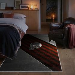nfl cleveland browns area rug non slip football carpet home decor gift idea for fans bedroom clb83