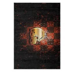 nfl cleveland browns area rug non slip football carpet home decor gift idea for fans clb108