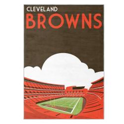 nfl cleveland browns area rug non slip football carpet home decor gift idea for fans clb111