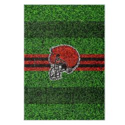 nfl cleveland browns area rug non slip football carpet home decor gift idea for fans clb113