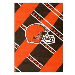 nfl cleveland browns area rug non slip football carpet home decor gift idea for fans clb114