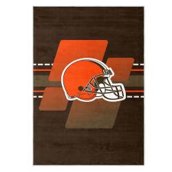 nfl cleveland browns area rug non slip football carpet home decor gift idea for fans clb118