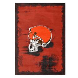 nfl cleveland browns area rug non slip football carpet home decor gift idea for fans clb132