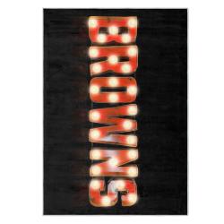 nfl cleveland browns area rug non slip football carpet home decor gift idea for fans clb139