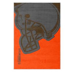 nfl cleveland browns area rug non slip football carpet home decor gift idea for fans clb149
