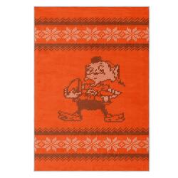 nfl cleveland browns area rug non slip football carpet home decor gift idea for fans clb152
