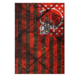 nfl cleveland browns area rug non slip football carpet home decor gift idea for fans clb153