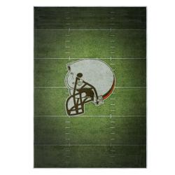 nfl cleveland browns area rug non slip football carpet home decor gift idea for fans clb154