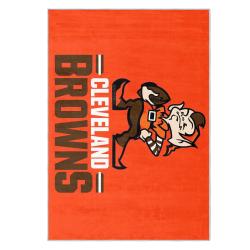 nfl cleveland browns area rug non slip football carpet home decor gift idea for fans clb158