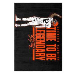 nfl cleveland browns area rug non slip football carpet home decor gift idea for fans clb159