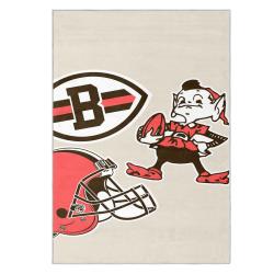 nfl cleveland browns area rug non slip football carpet home decor gift idea for fans clb165