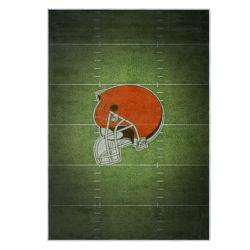 nfl cleveland browns area rug non slip football carpet home decor gift idea for fans clb167
