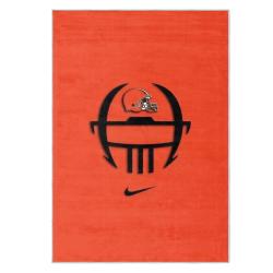 nfl cleveland browns area rug non slip football carpet home decor gift idea for fans clb170
