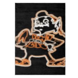 nfl cleveland browns area rug non slip football carpet home decor gift idea for fans clb172