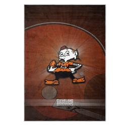 nfl cleveland browns area rug non slip football carpet home decor gift idea for fans clb177
