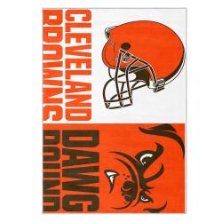 nfl cleveland browns area rug non slip football carpet home decor gift idea for fans clb179