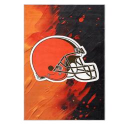 nfl cleveland browns area rug non slip football carpet home decor gift idea for fans clb180