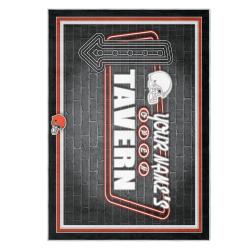 nfl cleveland browns area rug non slip football carpet home decor gift idea for fans clb184