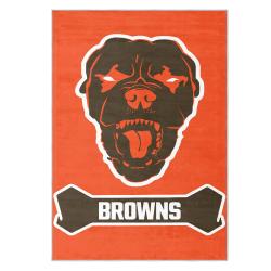 nfl cleveland browns area rug non slip football carpet home decor gift idea for fans clb189