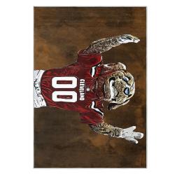 nfl cleveland browns area rug non slip football carpet home decor gift idea for fans clb197