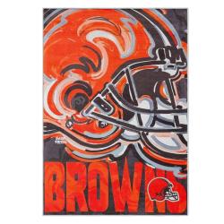 nfl cleveland browns area rug non slip football carpet home decor gift idea for fans clb200