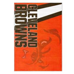 nfl cleveland browns area rug non slip football carpet home decor gift idea for fans clb52